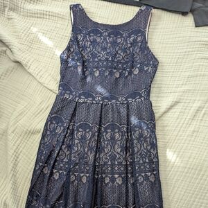 B Darlin Navy Lace Dress